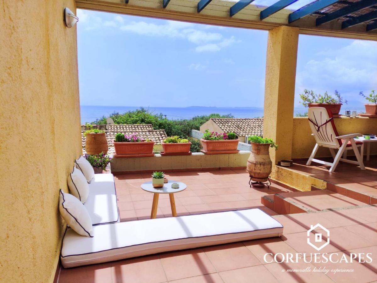 Mira El Mar By Corfuescapes Villa Barbati Dış mekan fotoğraf